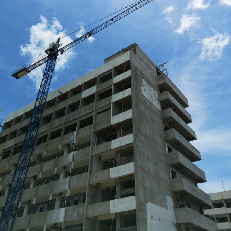 Construction of buildings